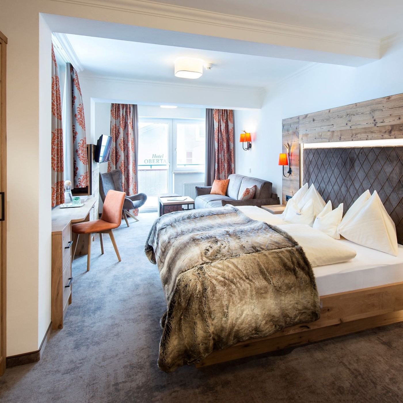 Large rooms in the ski hotel