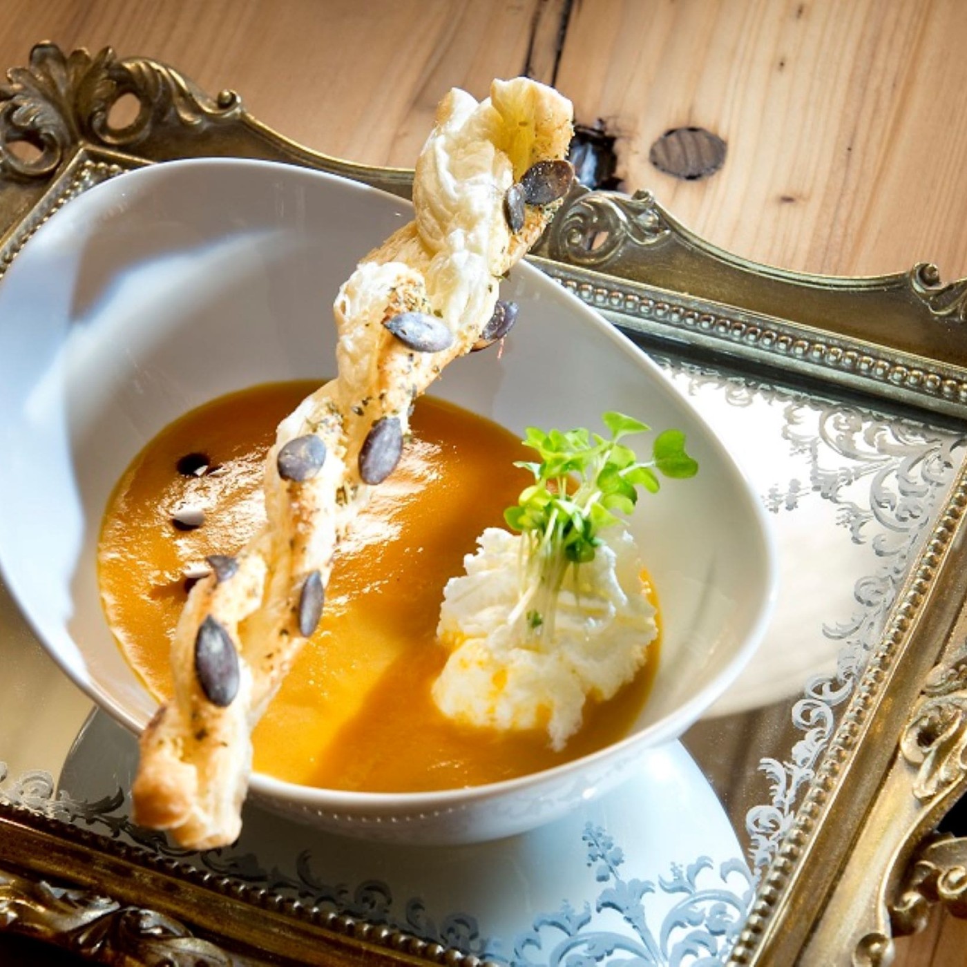 Delicious soup at Hotel Zehnerkar