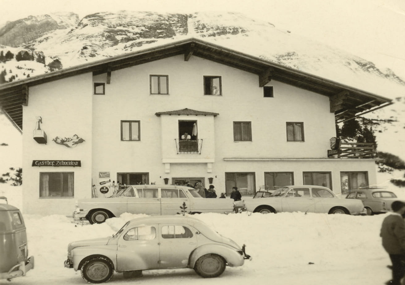 Gasthof Zehnerkar in Obertauern - Aufnahme 1960