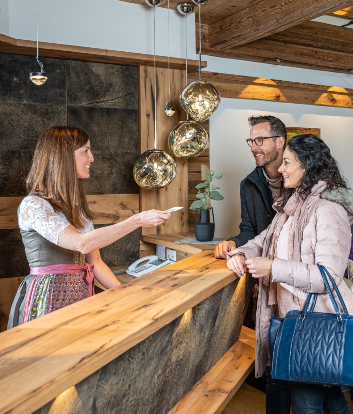 Hostess Iris Hollfelder-Klinger and guests at Hotel Zehnerkar & Hotel Obertauern